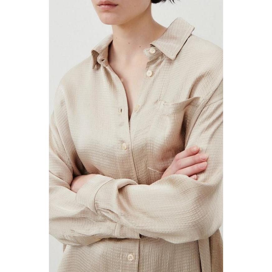 Chemise Ample Manches Longues - Ecru - Femme
