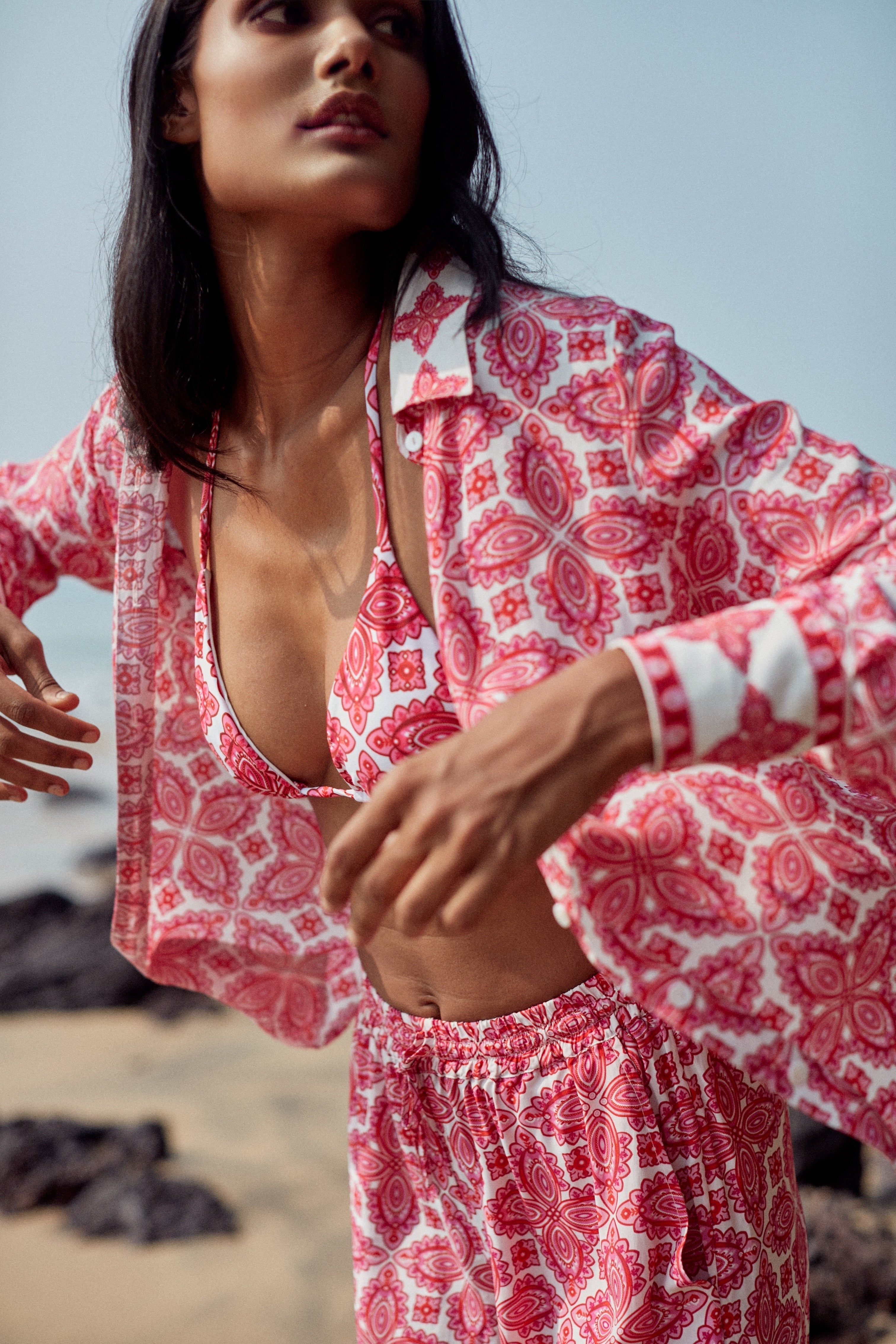 Maillot Triangle - Red Lotus