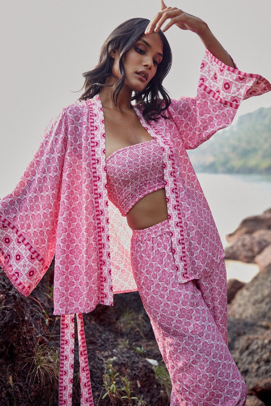 Pantalon Kenza - Pink Lotus