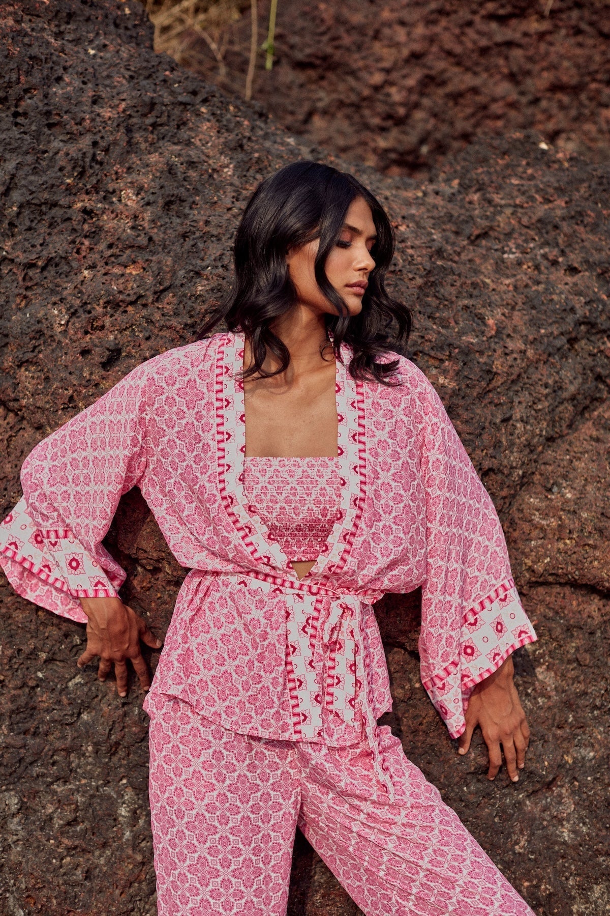 Kimono Dalia - Pink Lotus