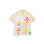 Chemise Check Embroidered Short Sleeve