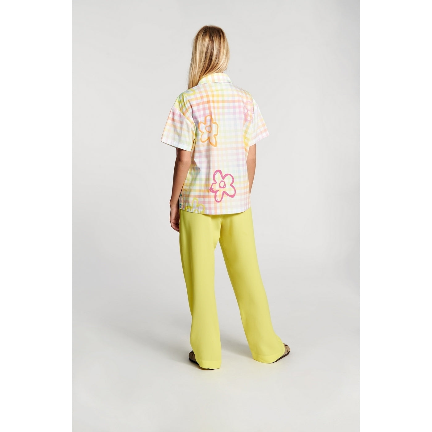 Chemise Check Embroidered Short Sleeve
