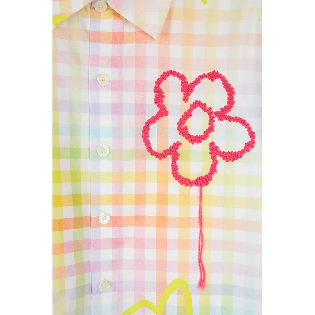 Chemise Check Embroidered Short Sleeve
