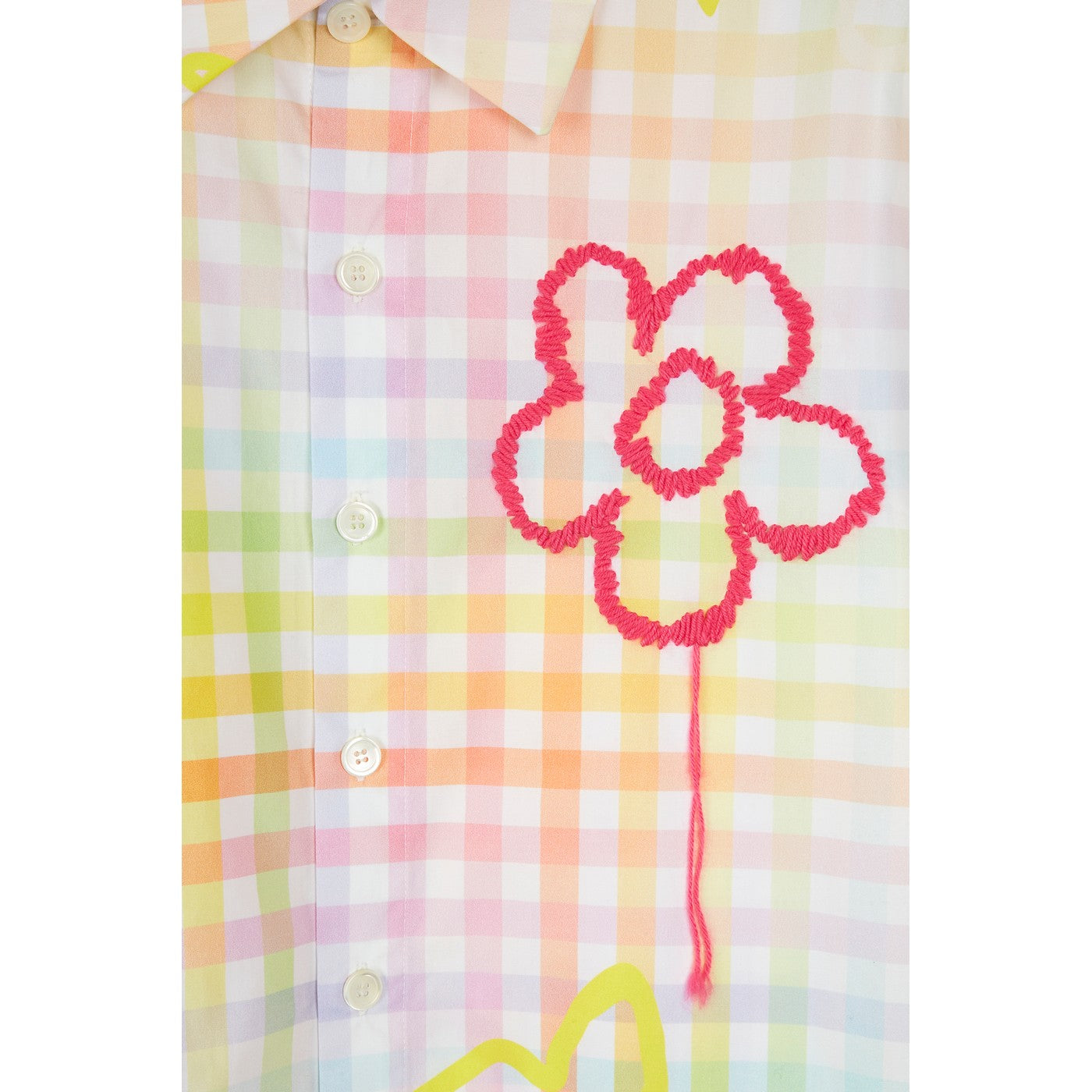 Chemise Check Embroidered Short Sleeve