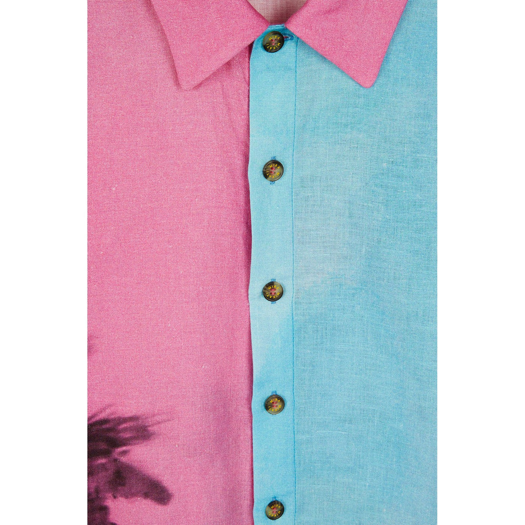 Chemise Island Horizon Print Short Sleeve