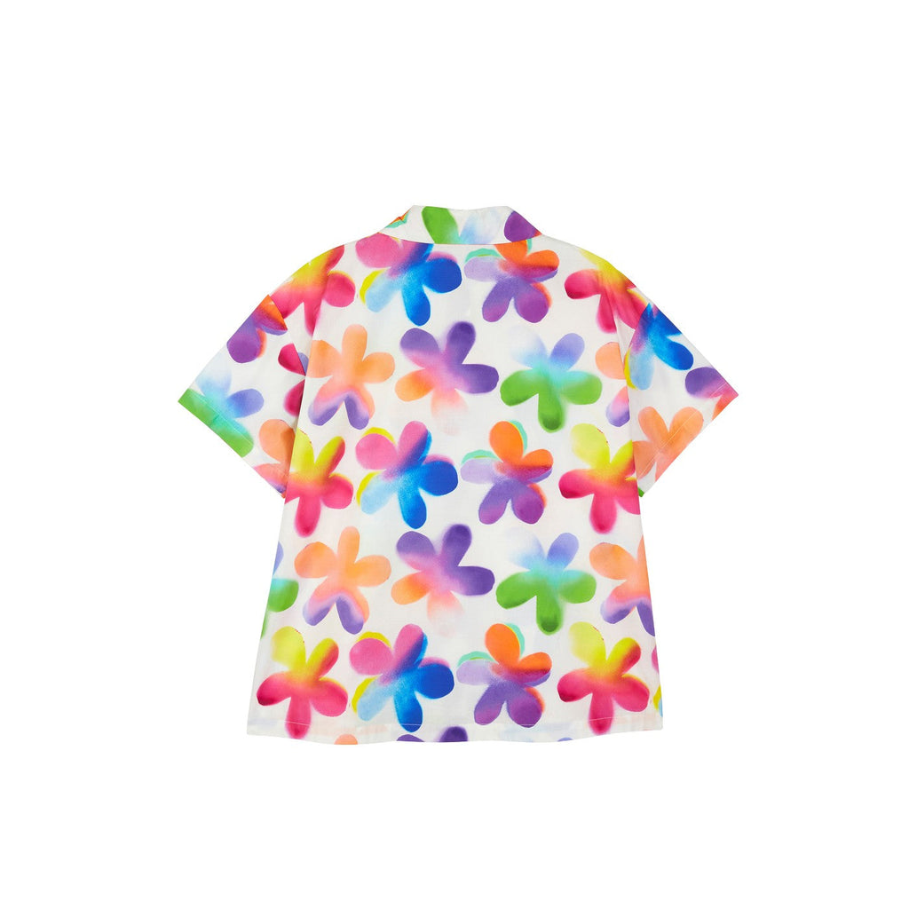 Chemise Flower Print Short Sleeve