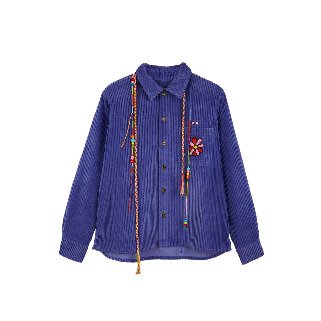 Chemise Beaded Pocket With Necklines Cords