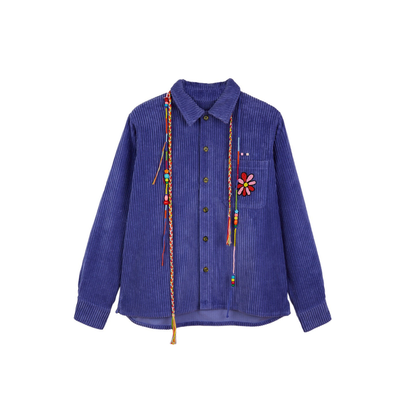 Chemise Beaded Pocket With Necklines Cords