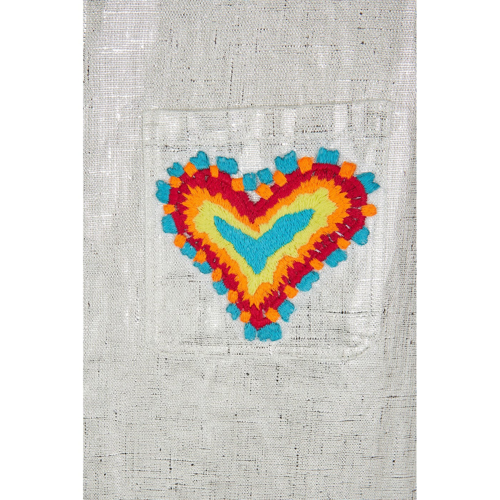 Chemise Heart Patch Pocket