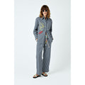 Chemise Embroidered Cotton-Blend Gingham