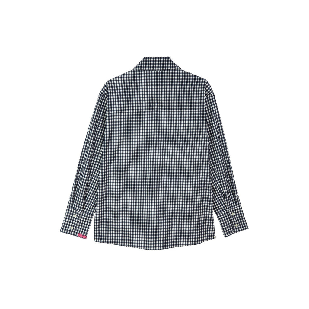 Chemise Embroidered Cotton-Blend Gingham