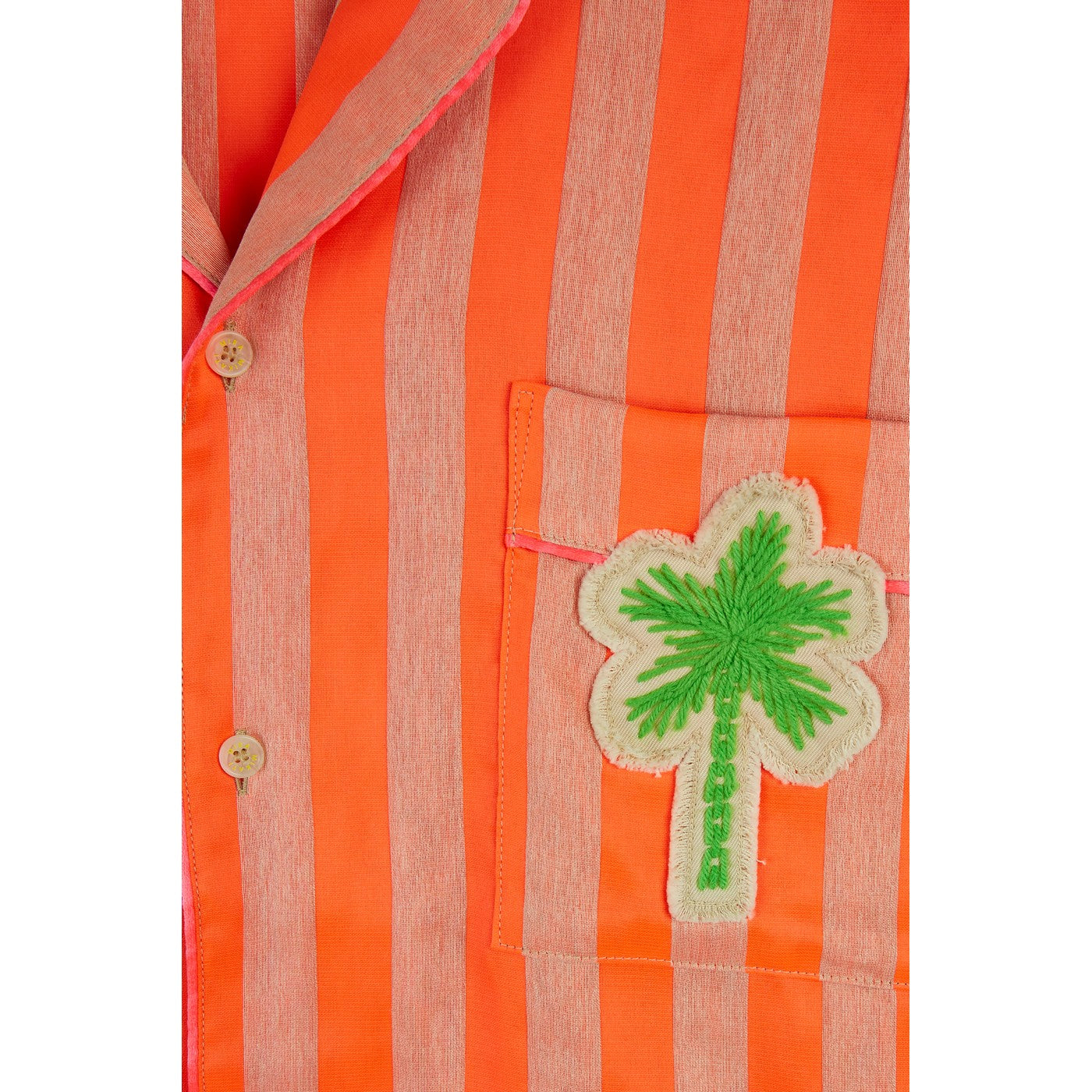 Chemise Stripe Palm Tree Pyjama