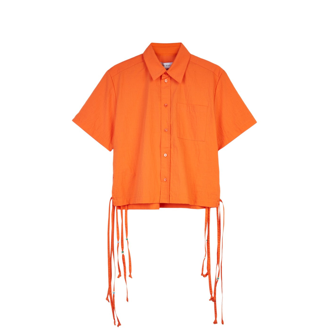 Chemise Short Sleeve Tie Side