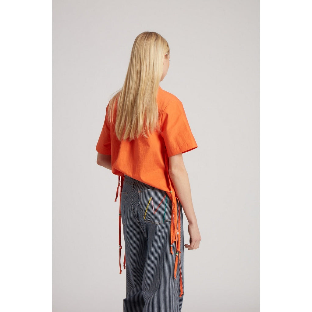Chemise Short Sleeve Tie Side