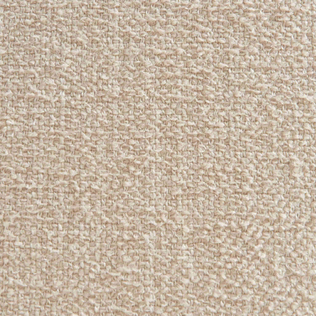 Ciara - Chaises - Bouclette - Beige Et Pieds Métal Noir