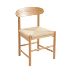 Lot De 2 Chaises Oda - Chêne Massif Et Corde