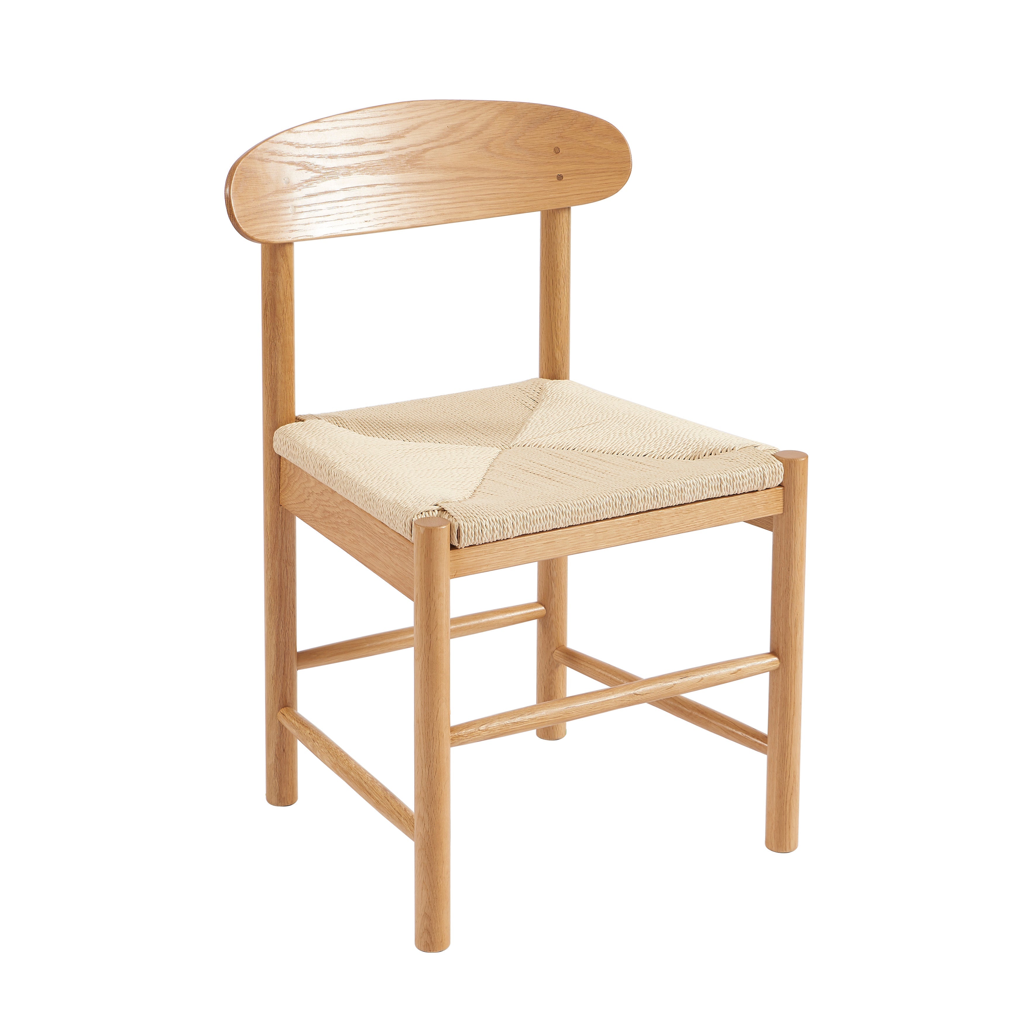 Lot De 2 Chaises Oda - Chêne Massif Et Corde