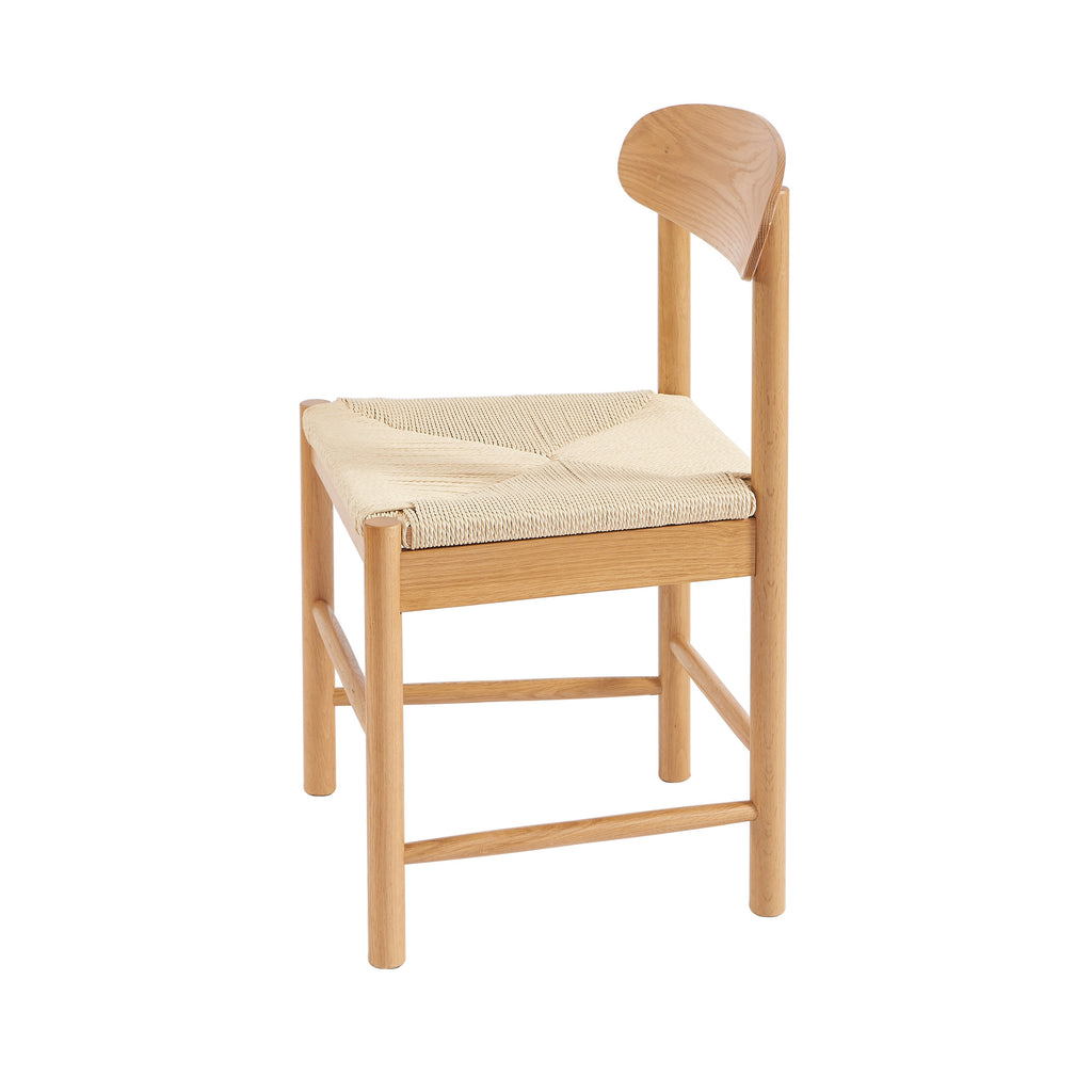 Lot De 2 Chaises Oda - Chêne Massif Et Corde