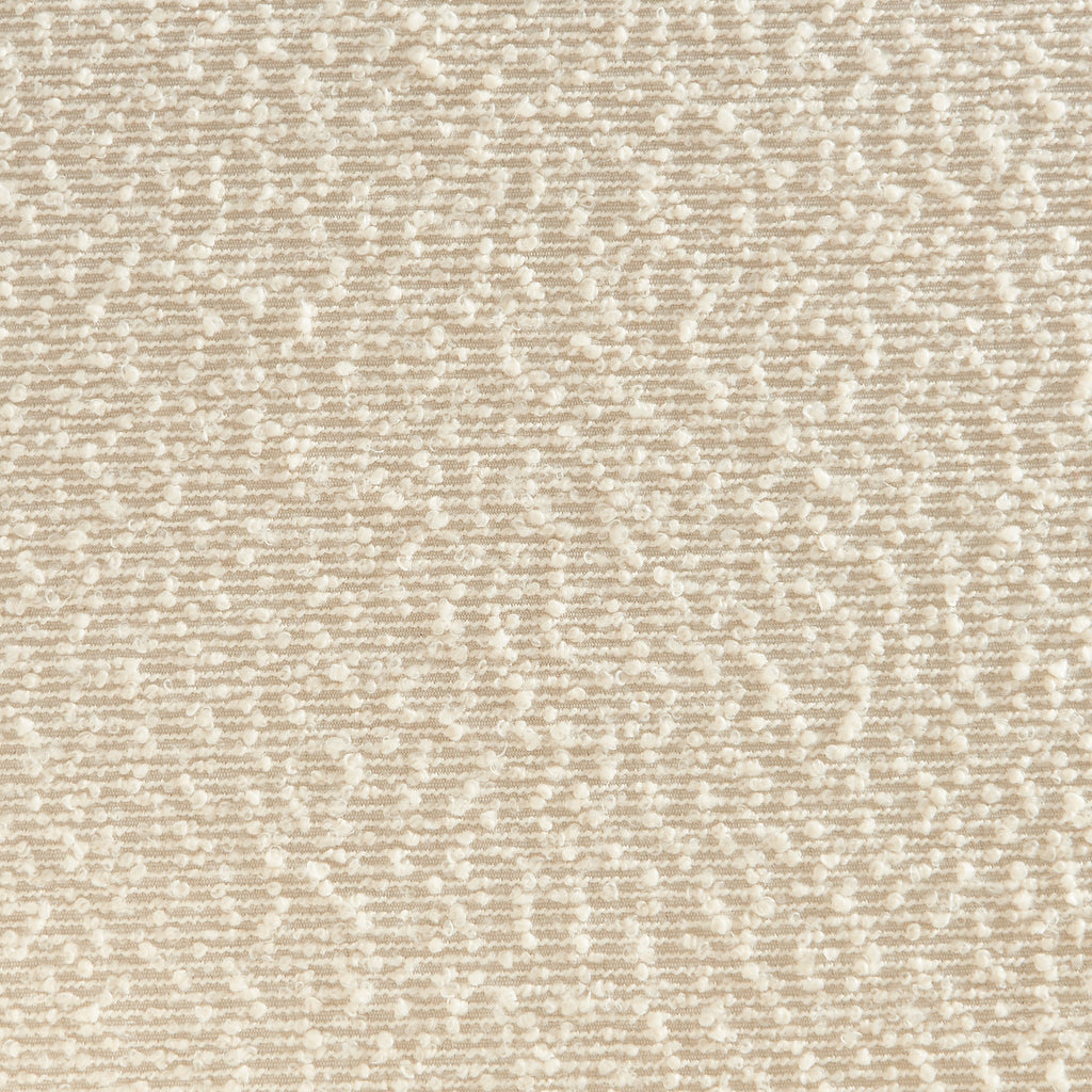 Lot De 2 Chaises Simone - Tissu Bouclette Écru Pieds Hêtre Massif