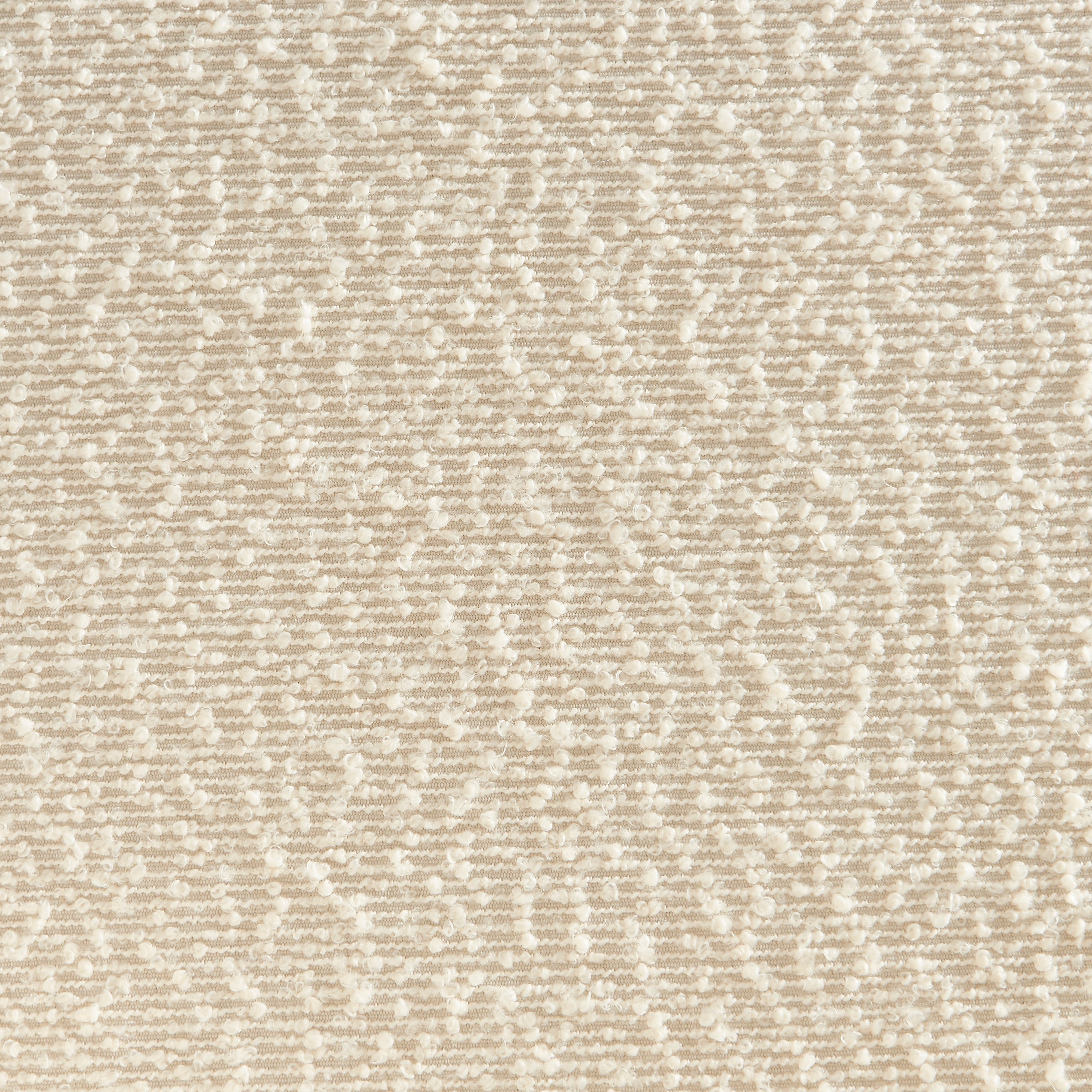 Lot De 2 Chaises Simone - Tissu Bouclette Écru Pieds Hêtre Massif