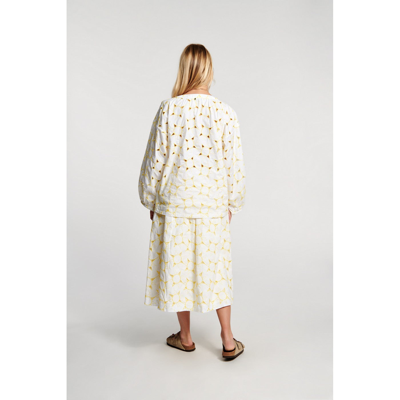Jupe Broderie Anglaise Elasticated Midi