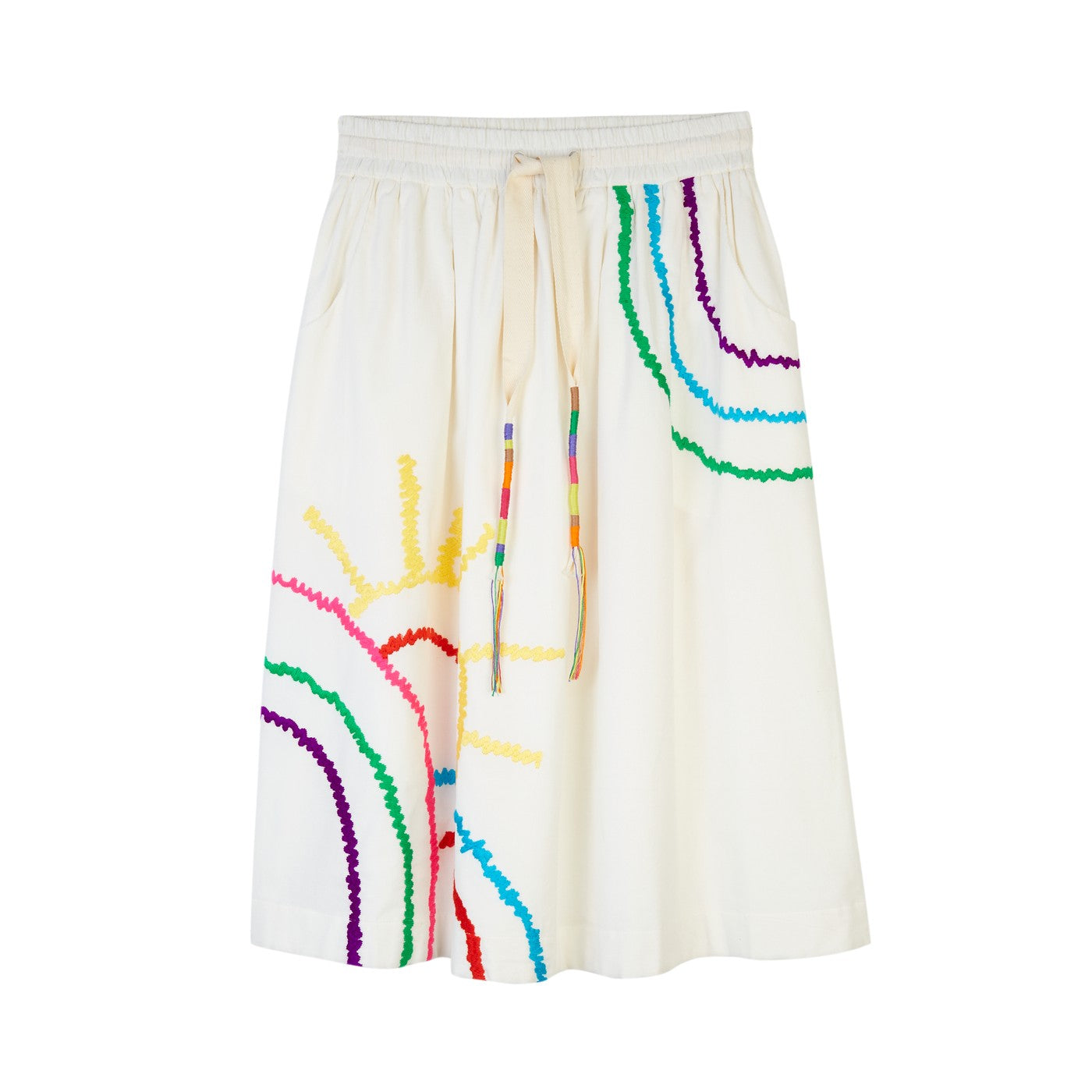 Jupe Embroidered Sunrise Midi