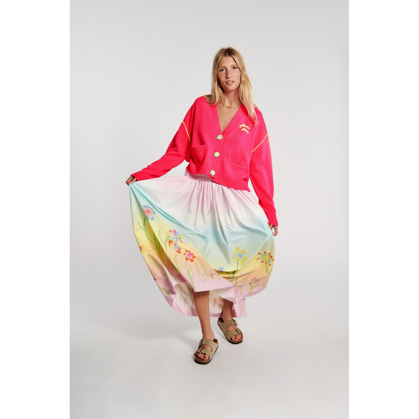 Jupe Meadow Of Joy Print Maxi