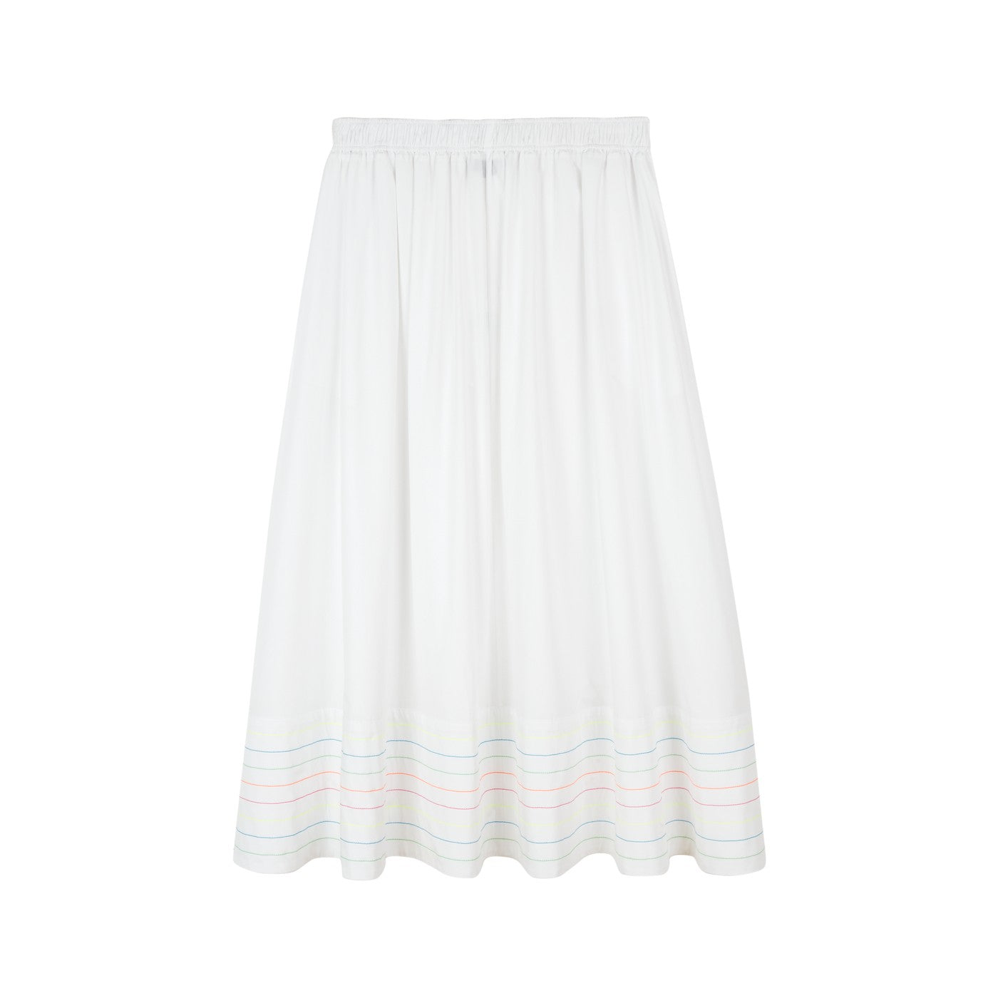 Jupe Neon-Topstitched Organic-Cotton