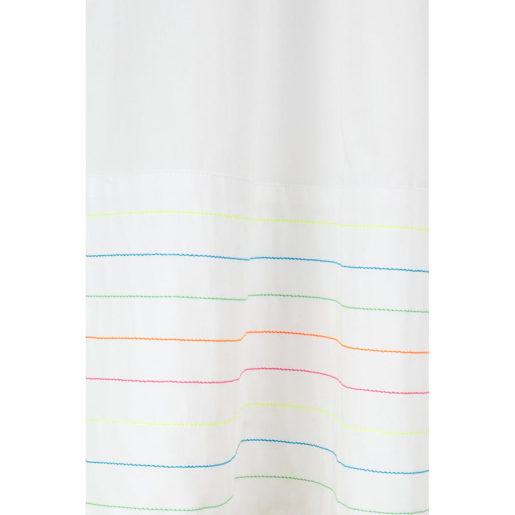 Jupe Neon-Topstitched Organic-Cotton
