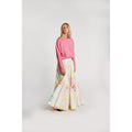 Jupe Check Flower Print