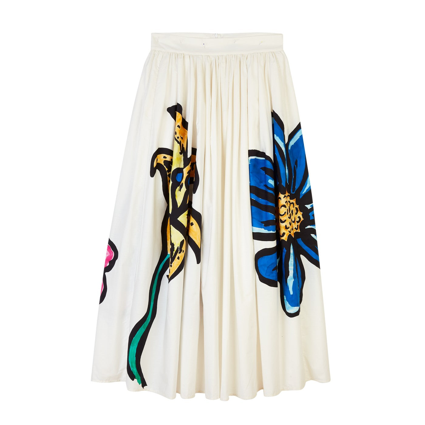 Jupe Floral-Print Organic-Cotton Maxi