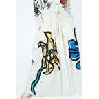 Jupe Floral-Print Organic-Cotton Maxi