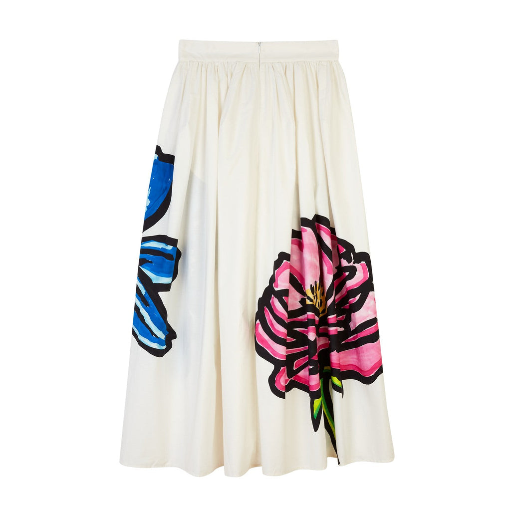 Jupe Floral-Print Organic-Cotton Maxi