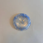 Vide Poche En Verre Moucheté Bleu Vintage