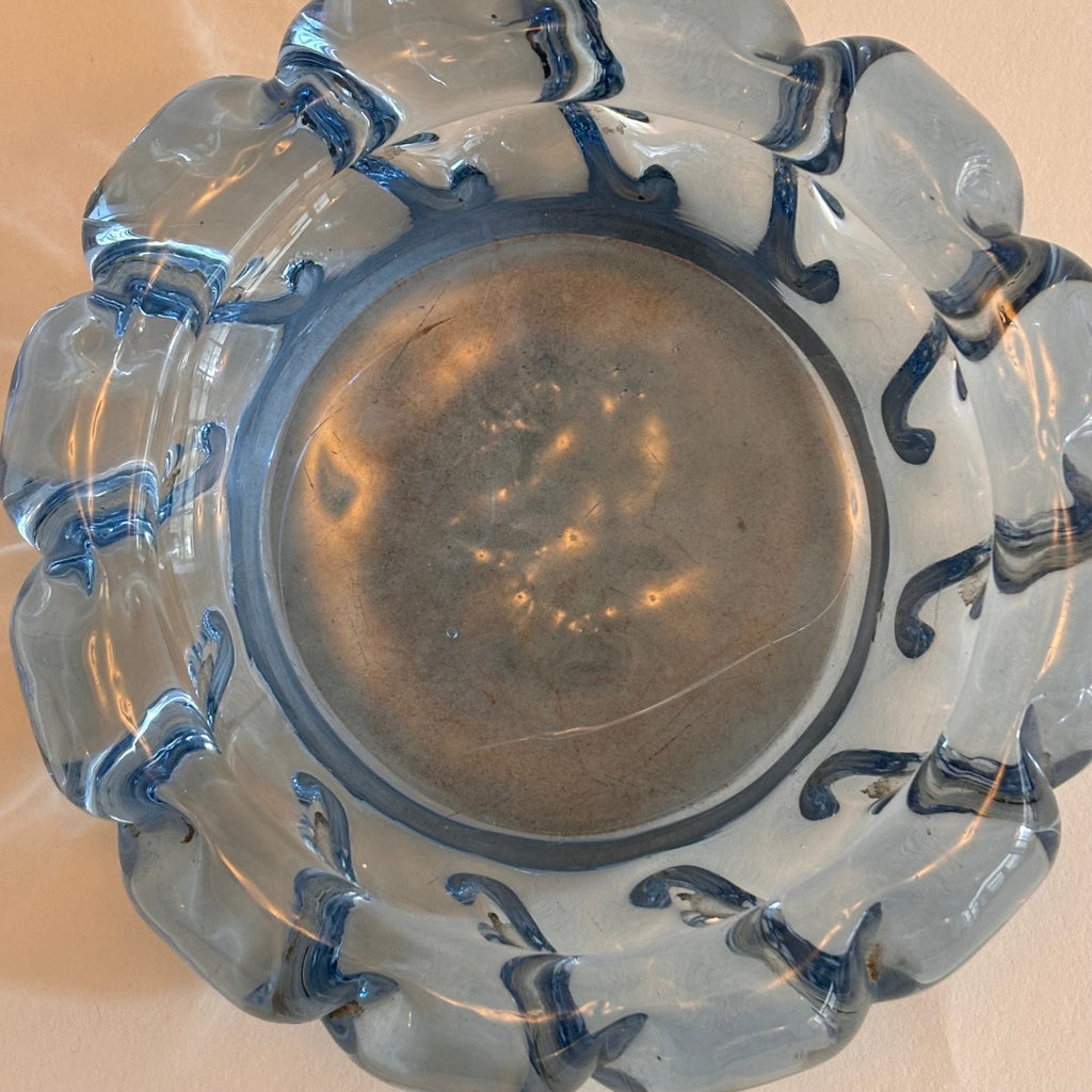 Vide Poche En Verre Epais Vintage