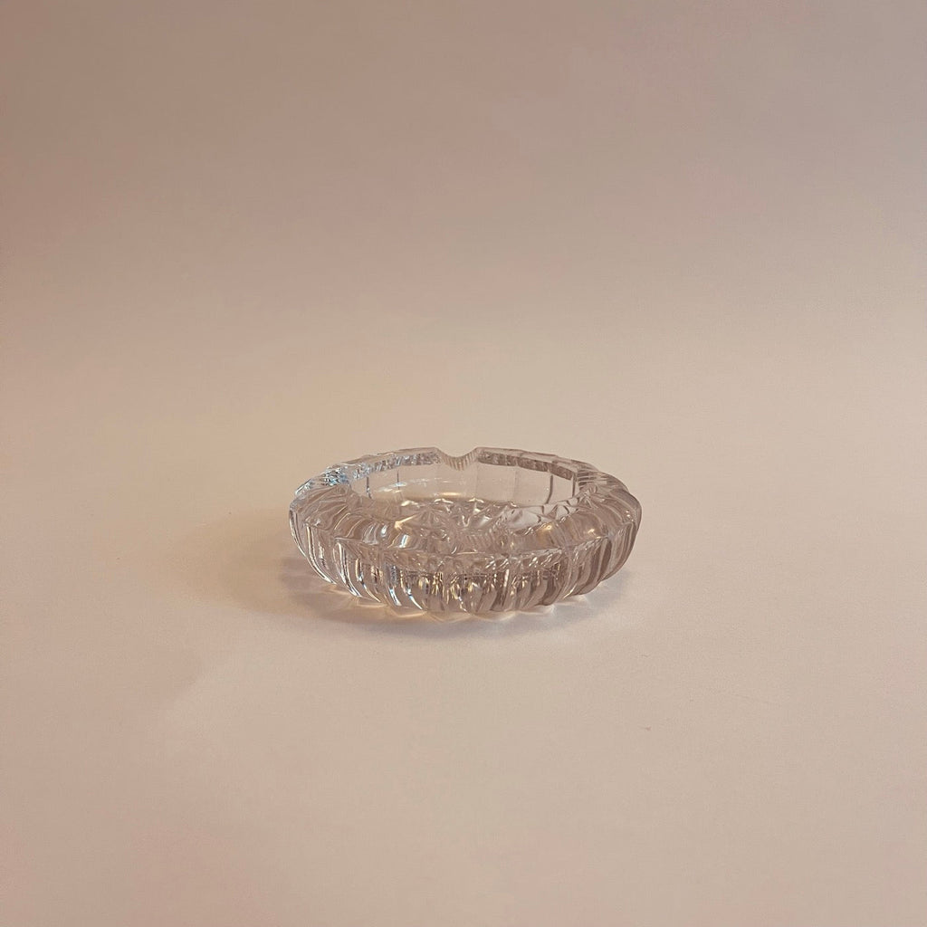 Cendrier En Verre Rond