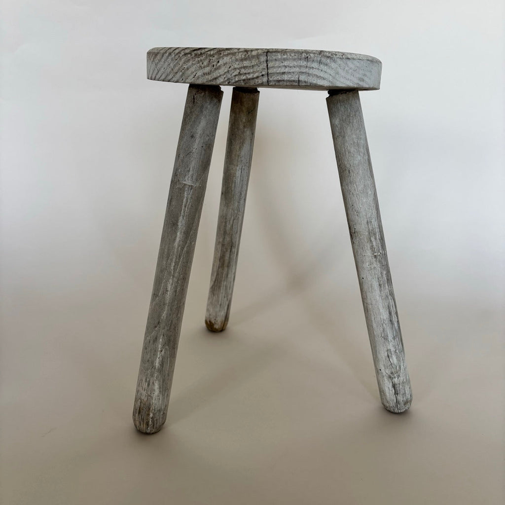Tabouret En Bois Blanc