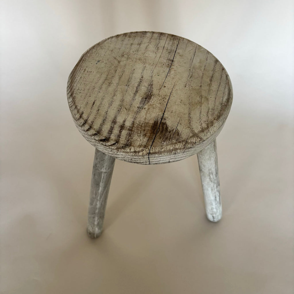Tabouret En Bois Blanc
