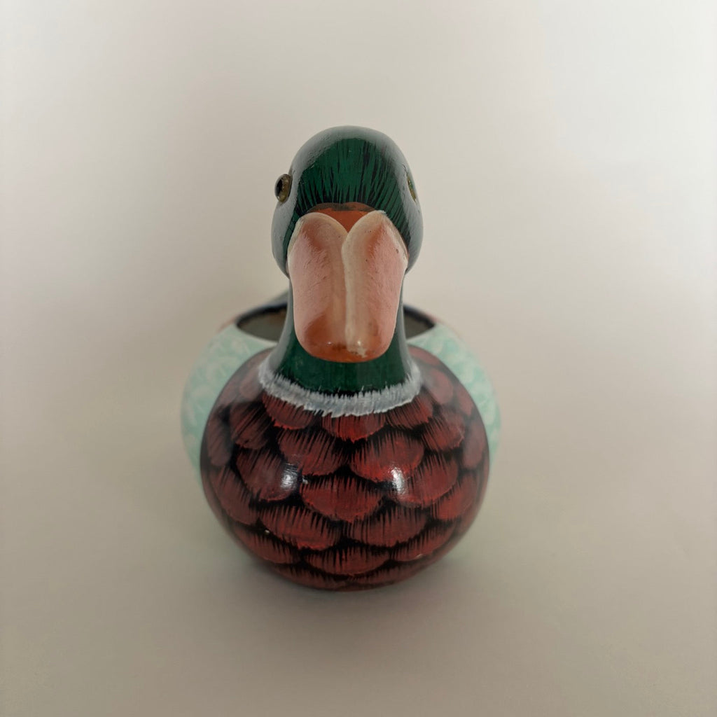Pot Canard En Bois Peint