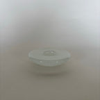 Bougeoir En Verre Blanc
