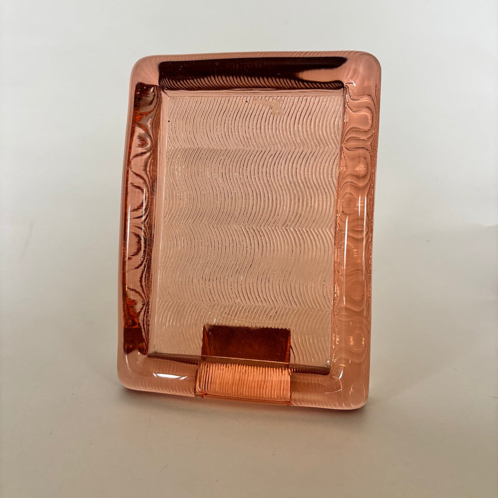 Cadre En Verre Rose Épais