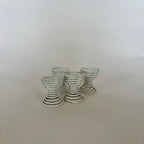 Ensemble De 4 Coquetiers Spirale Blanc