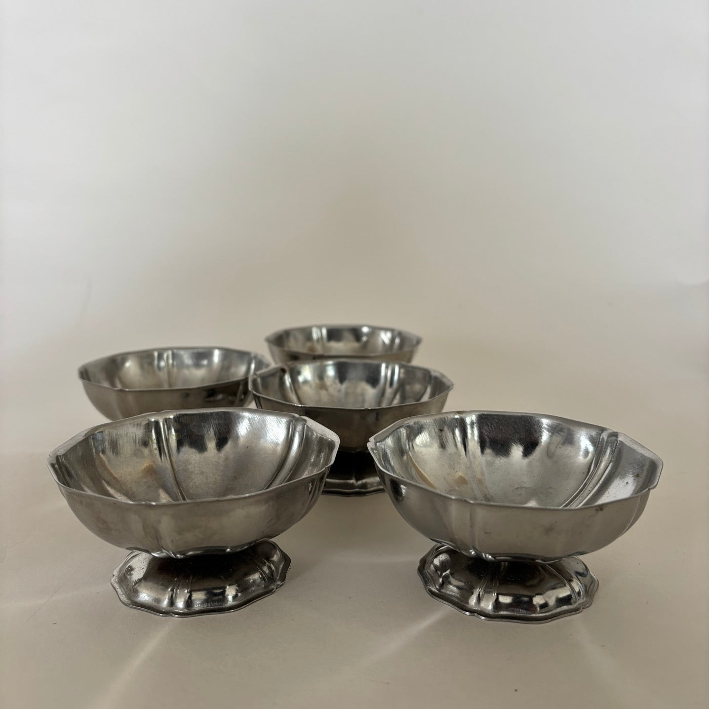 Lot De 5 Coupelles En Inox