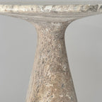 Table D'Appoint En Silver Travertin