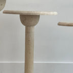 Ensemble De 3 Tables D'Appoints En Travertin