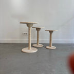 Ensemble De 3 Tables D'Appoints En Travertin