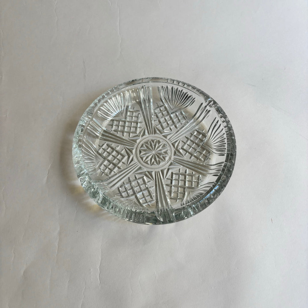 Cendrier En Verre Vintage