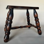 Tabouret En Bois Vintage