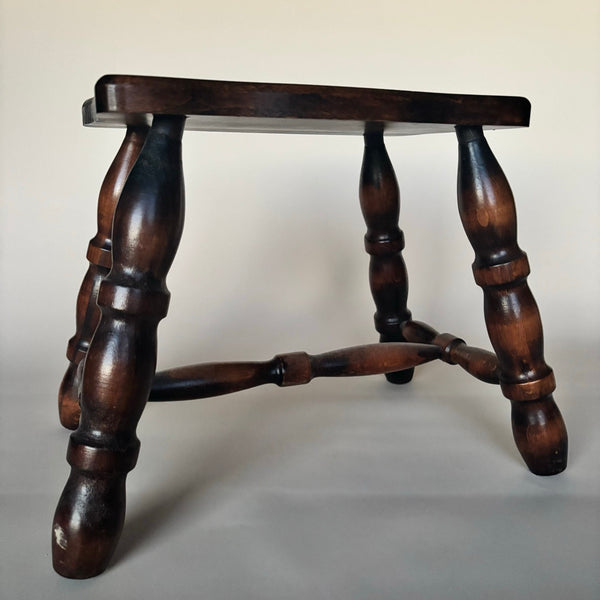 Tabouret En Bois Vintage
