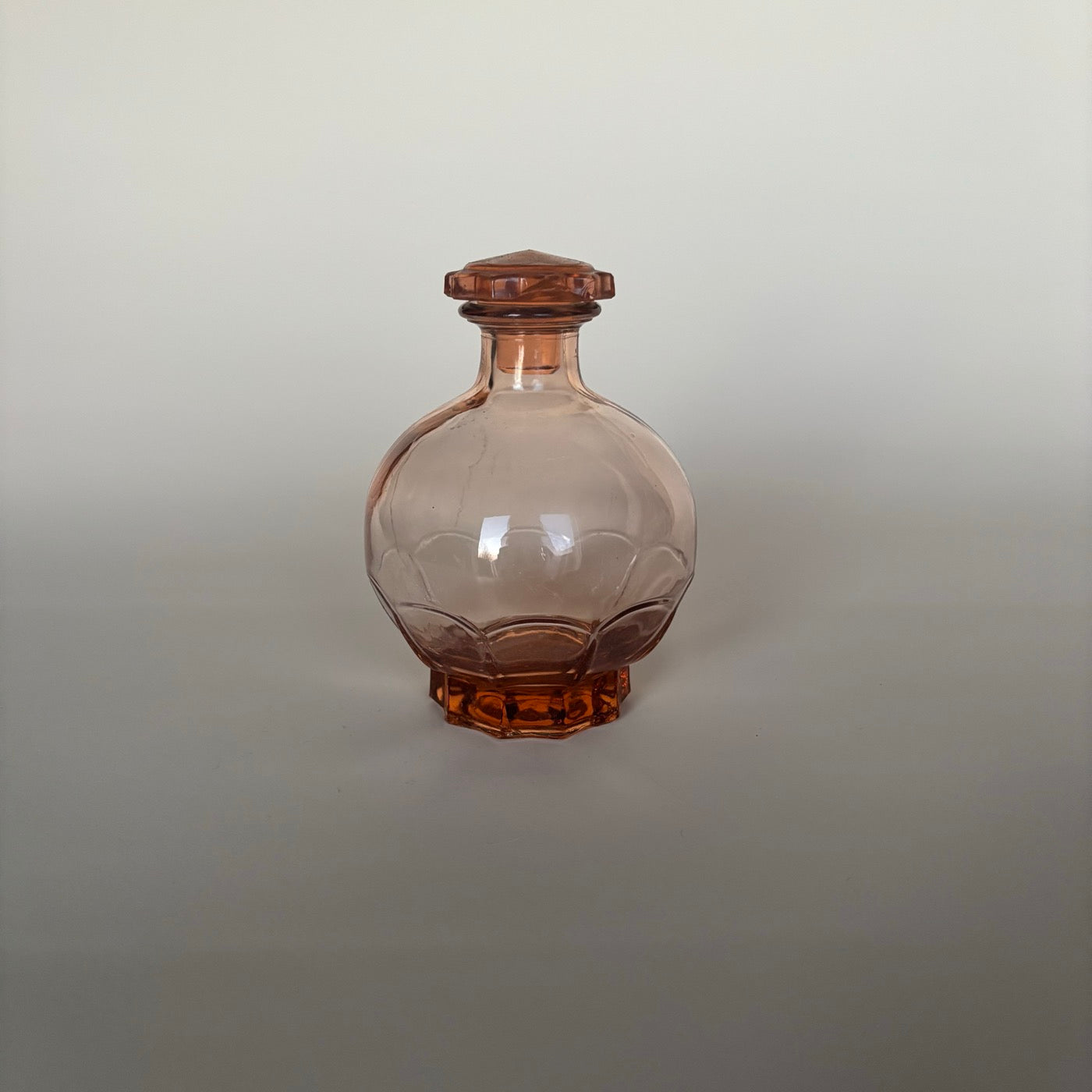 Carafe Rose En Verre Vintage